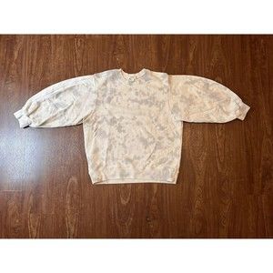 Agolde Thora tie dye puff sleeve sweatshirt